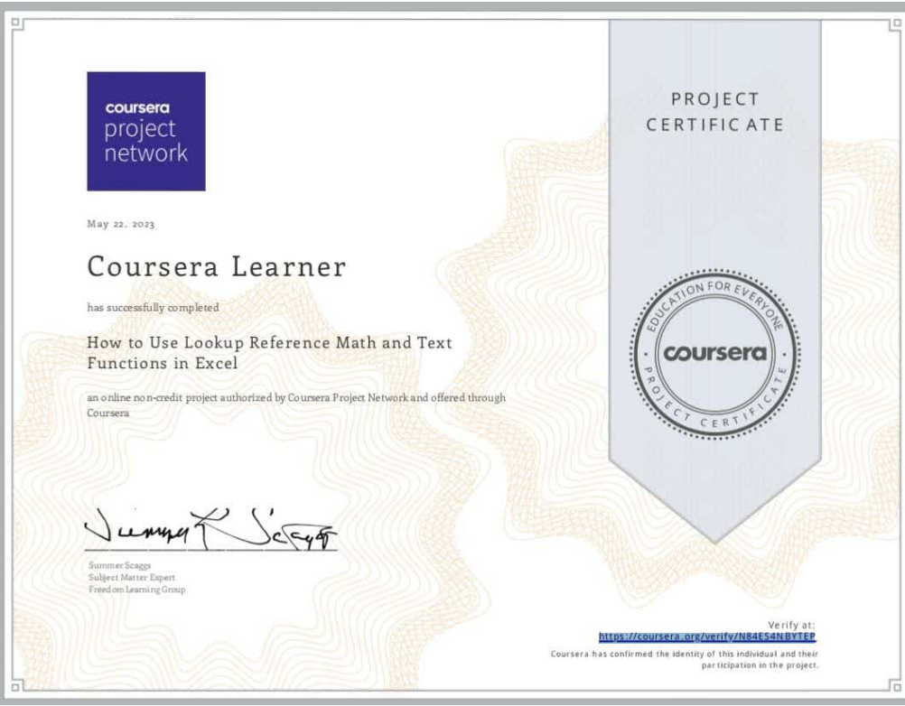 Certificate 1