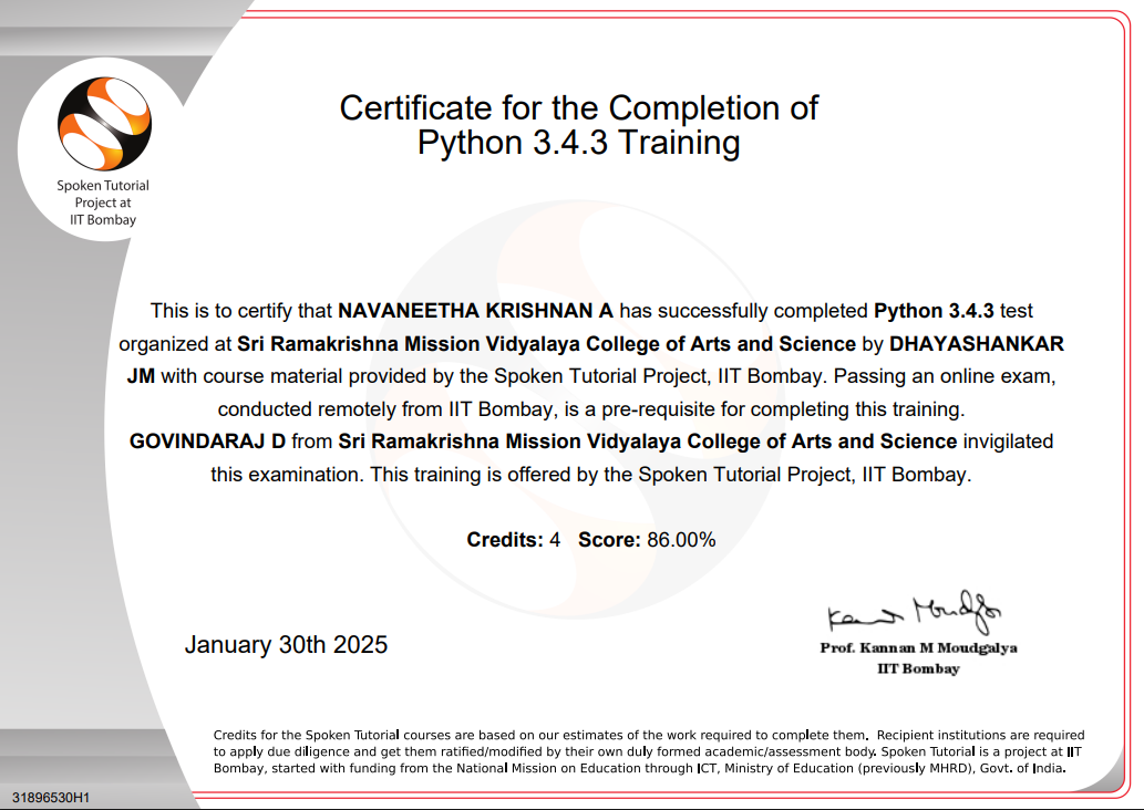 Certificate 3